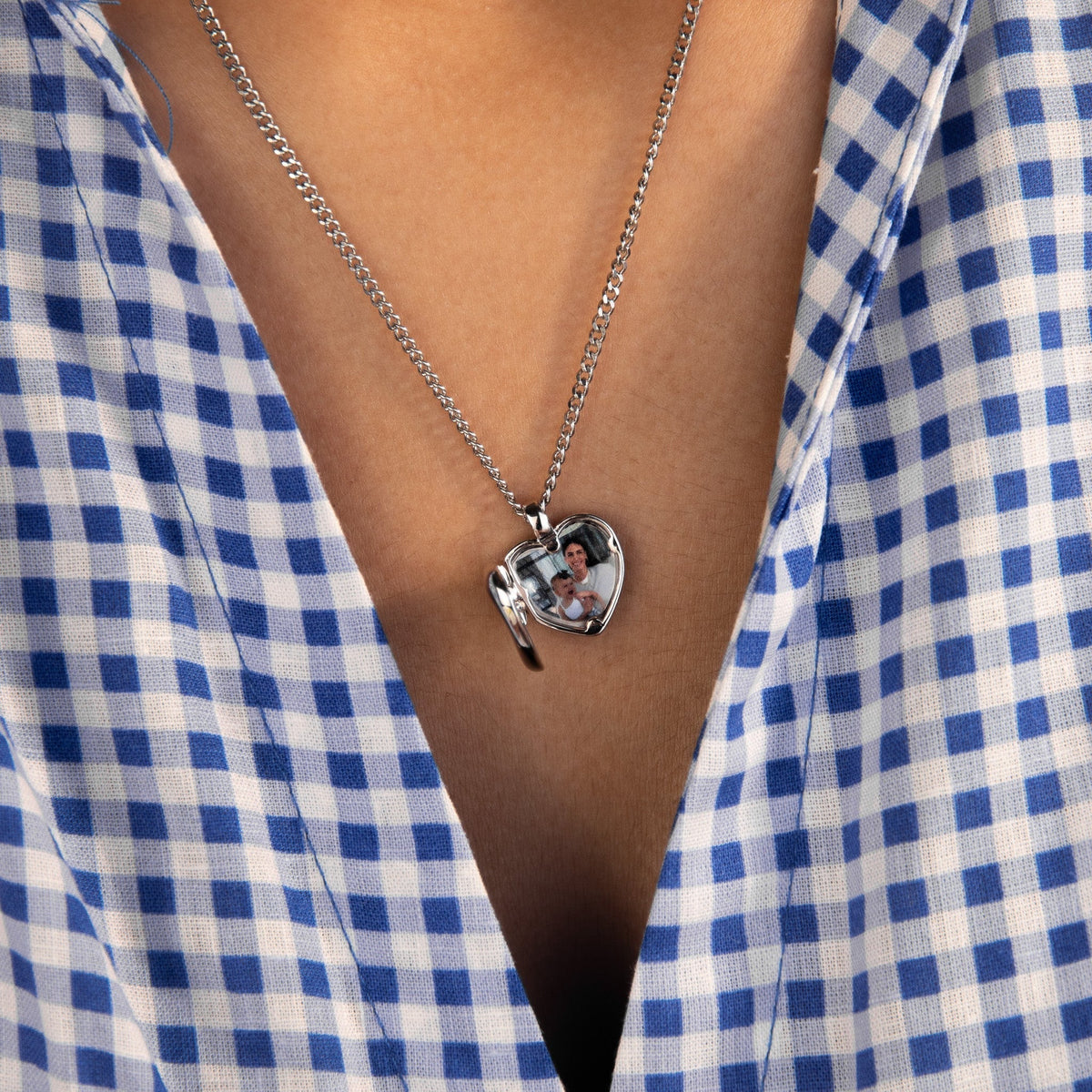 Collar de corazón con fotos - Moroveta