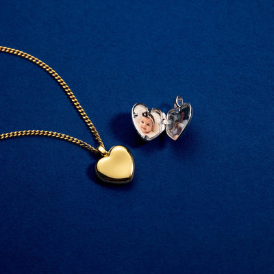 Collar de corazón con fotos - Moroveta