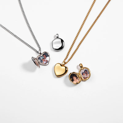 Collar de corazón con fotos - Moroveta