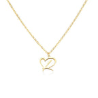 Collar de corazón con inicial - Moroveta