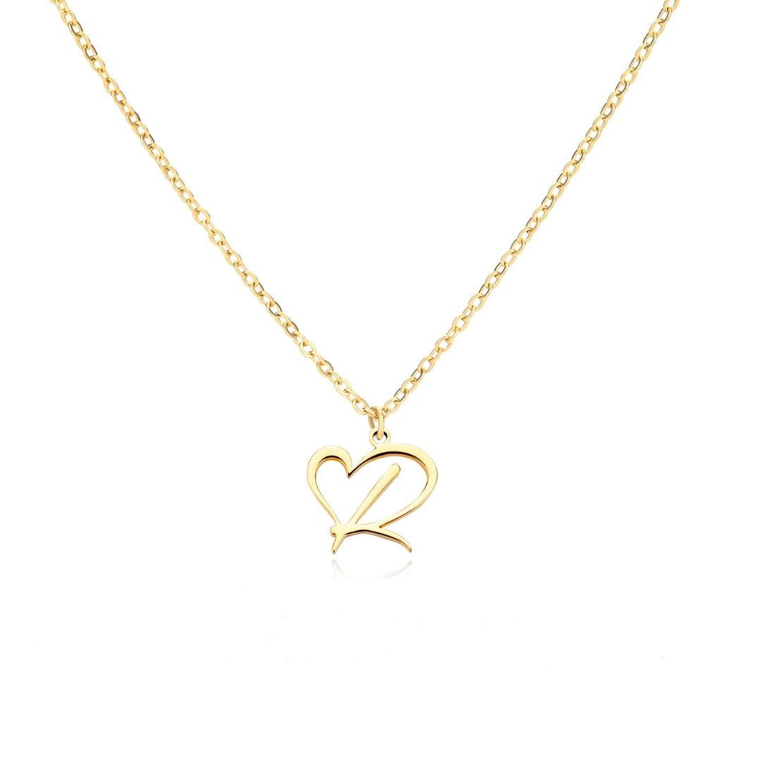 Collar de corazón con inicial - Moroveta