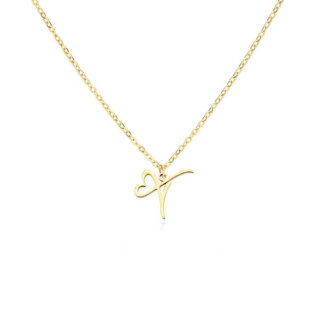 Collar de corazón con inicial - Moroveta