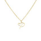 Collar de corazón con inicial - Moroveta