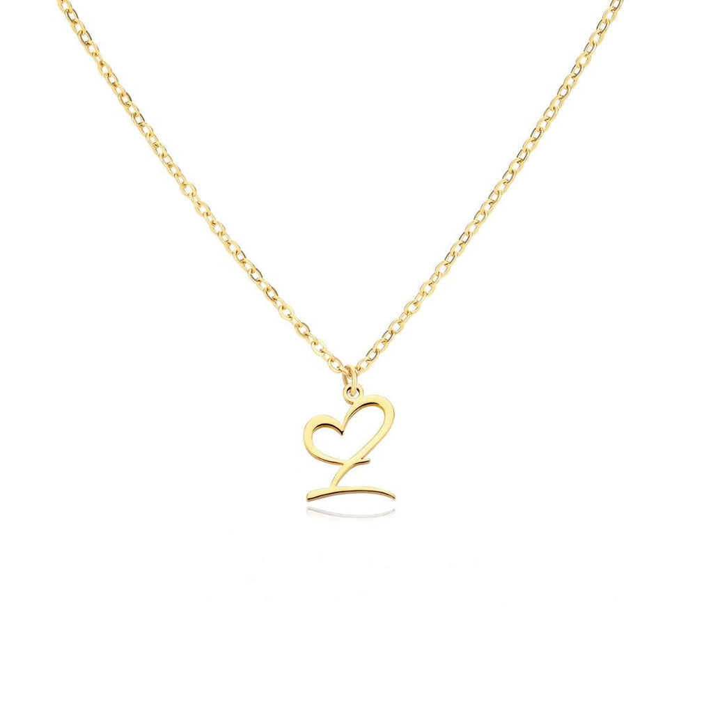 Collar de corazón con inicial - Moroveta