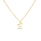 Collar de corazón con inicial - Moroveta
