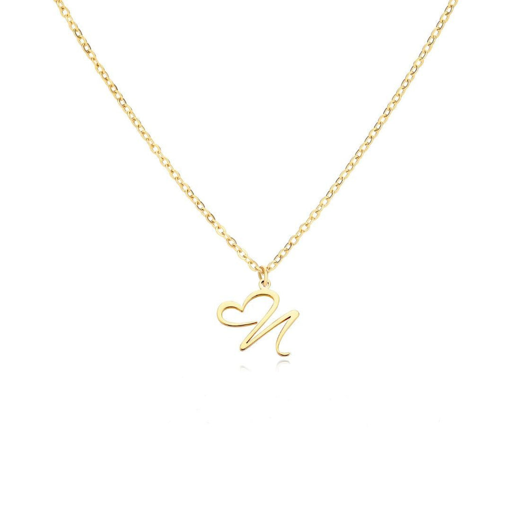 Collar de corazón con inicial - Moroveta
