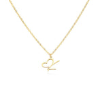 Collar de corazón con inicial - Moroveta