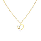 Collar de corazón con inicial - Moroveta