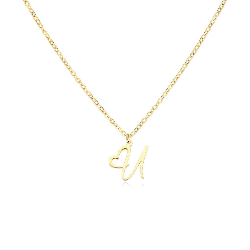 Collar de corazón con inicial - Moroveta