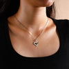 Collar de corazón personalizado con piedras de nacimiento - Moroveta