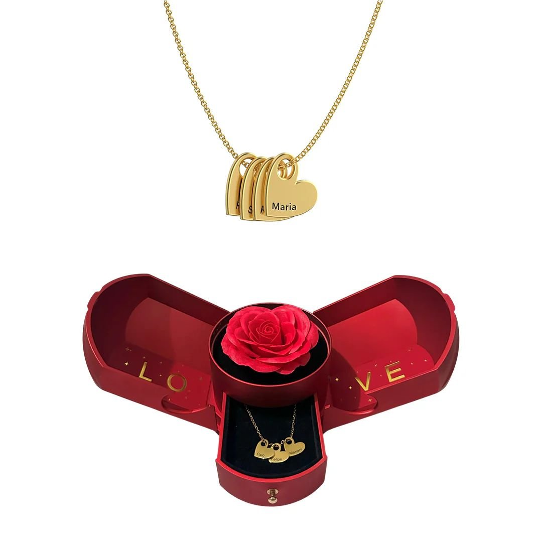 Collar de corazones amor eterno - Moroveta
