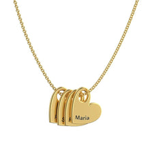Cargar imagen en el visor de la galería, Collar de corazones amor eterno - Moroveta