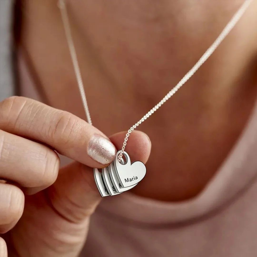 Collar de corazones amor eterno - Moroveta