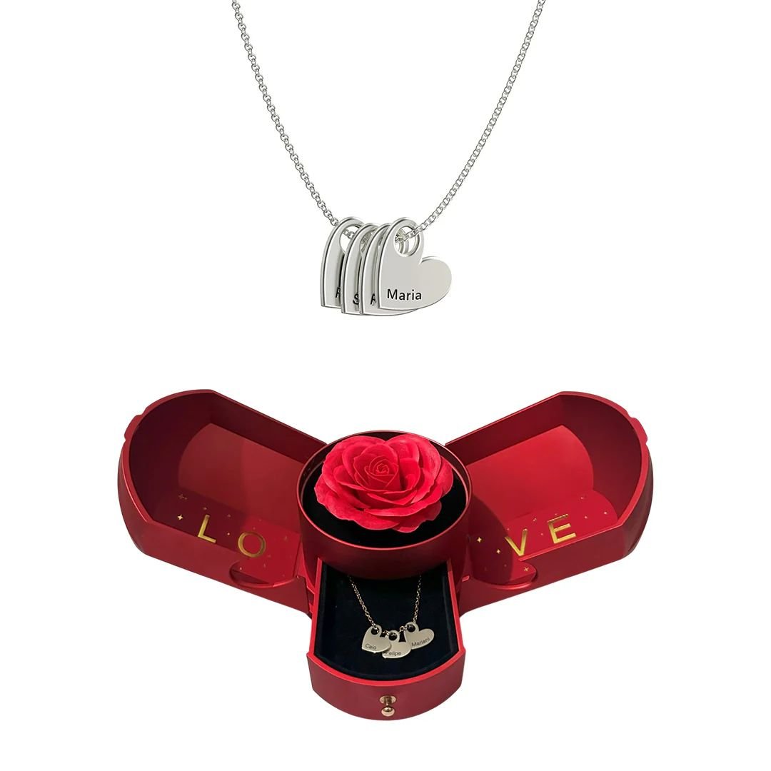 Collar de corazones amor eterno - Moroveta