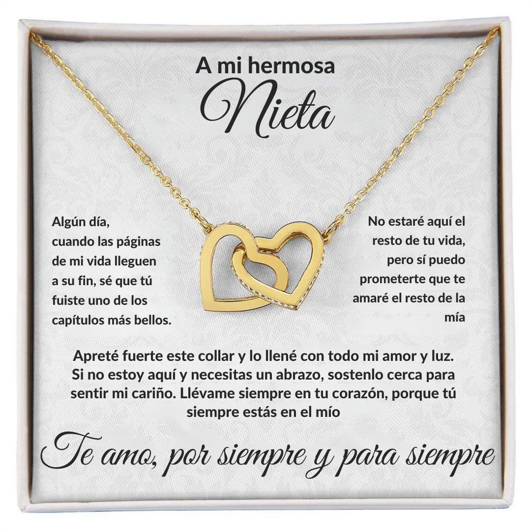 Collar de corazones entrelazados - A mi nieta - Moroveta