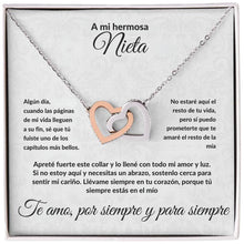 Cargar imagen en el visor de la galería, Collar de corazones entrelazados - A mi nieta - Moroveta