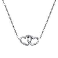 Collar de corazones personalizado con caja de rosa eterna - Moroveta