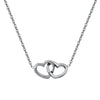 Collar de corazones personalizado con caja de rosa eterna - Moroveta