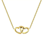 Collar de corazones personalizado con caja de rosa eterna - Moroveta