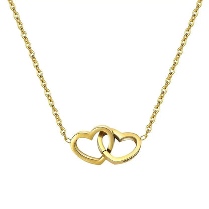 Collar de corazones personalizado con caja de rosa eterna - Moroveta