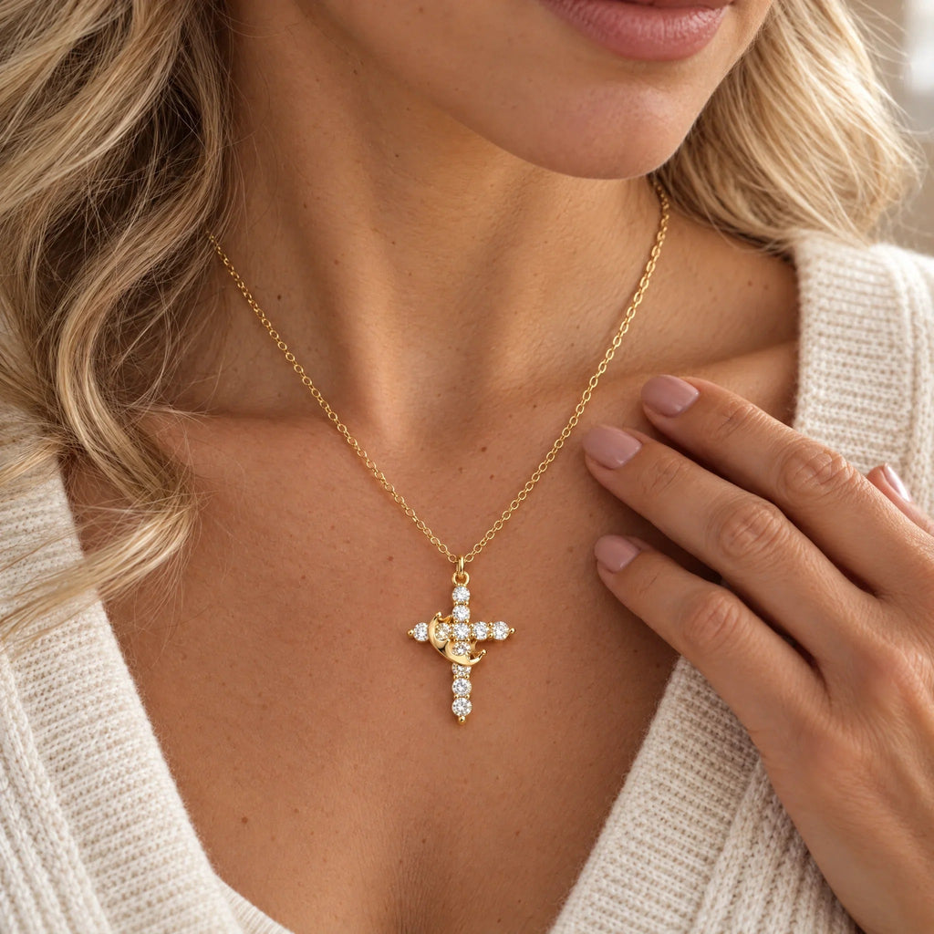 Collar de cruz y corona - (Oferta 3x1) - Moroveta