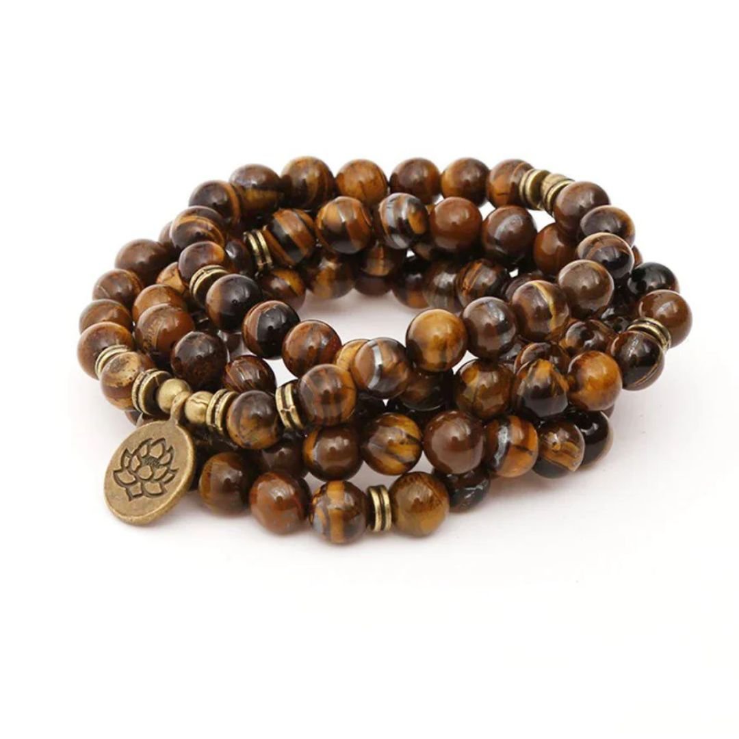 Collar de cuentas energéticas de ojo de tigre - Moroveta