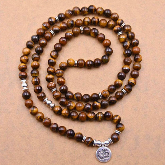 Collar de cuentas energéticas de ojo de tigre - Moroveta