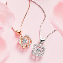 Cargar imagen en el visor de la galería, Collar de doble corazón + estuche con forma de rosa de regalo - Moroveta