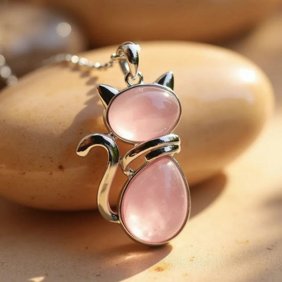 Collar de gato con piedra natural - Moroveta