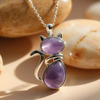 Collar de gato con piedra natural - Moroveta