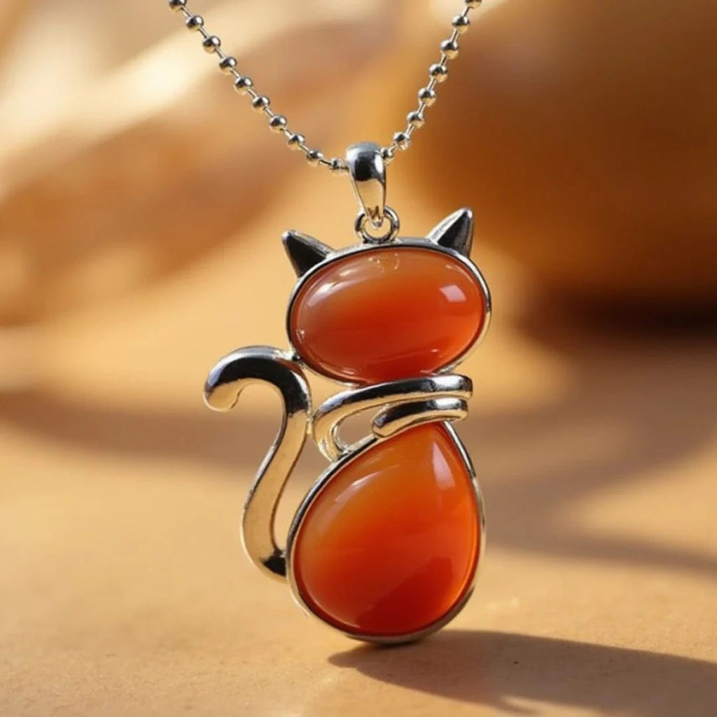 Collar de gato con piedra natural - Moroveta