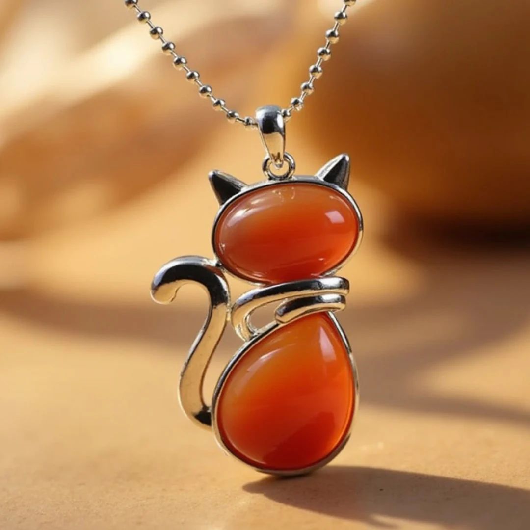 Collar de gato con piedra natural - Moroveta