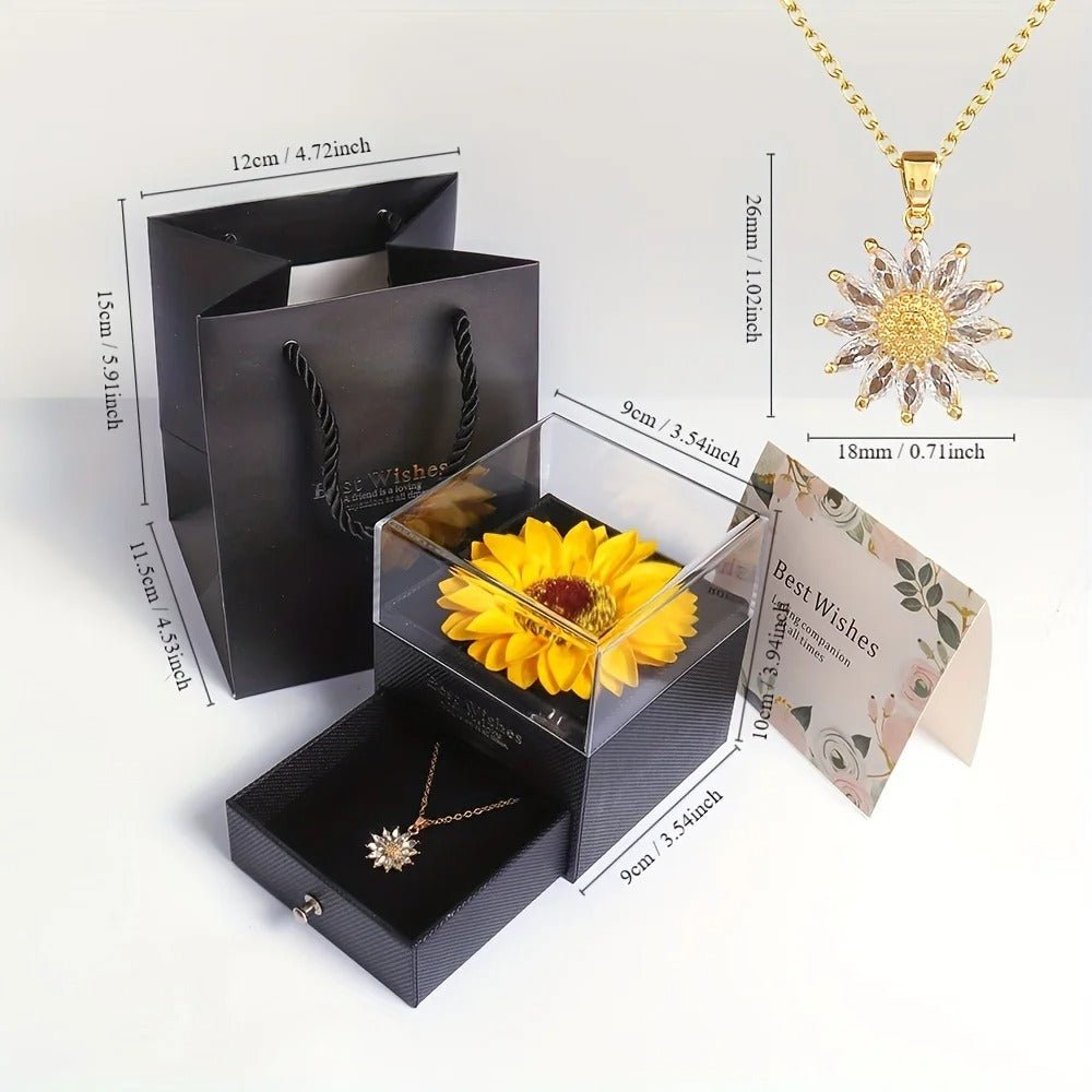 Collar de Girasol Premium - Set de regalo completo - Moroveta