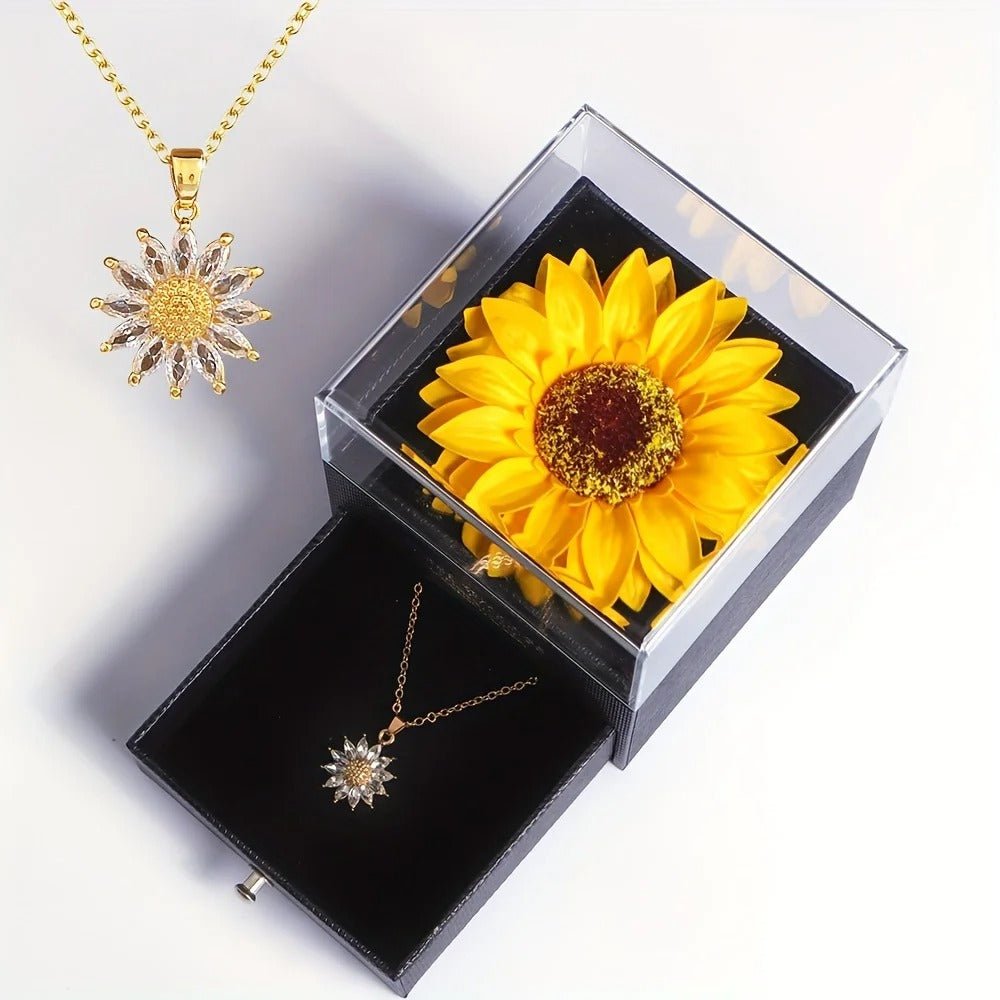 Collar de Girasol Premium - Set de regalo completo - Moroveta