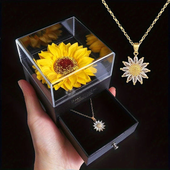 Collar de Girasol Premium - Set de regalo completo - Moroveta