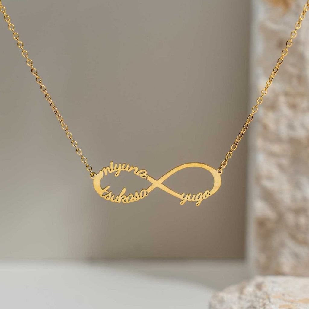 Collar de infinito con nombres - Moroveta