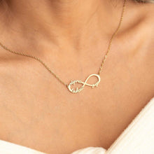 Cargar imagen en el visor de la galería, Collar de infinito con nombres - Moroveta