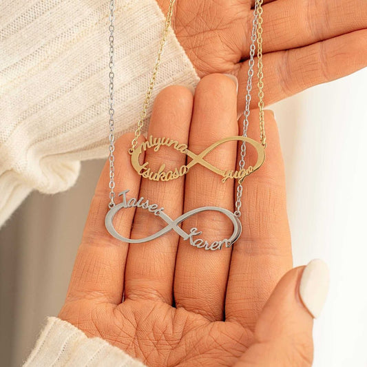 Collar de infinito con nombres - Moroveta