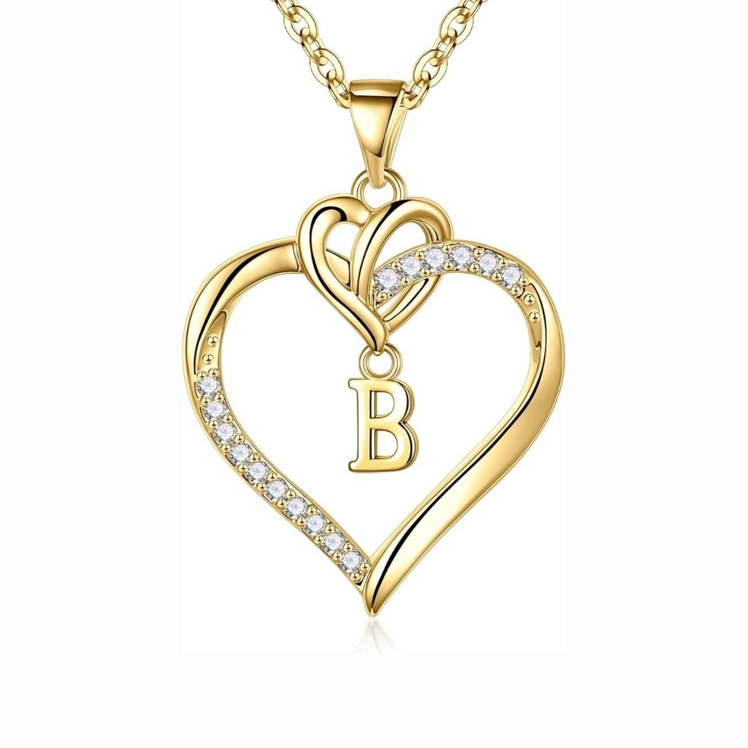 Collar de inicial con corazón - Moroveta