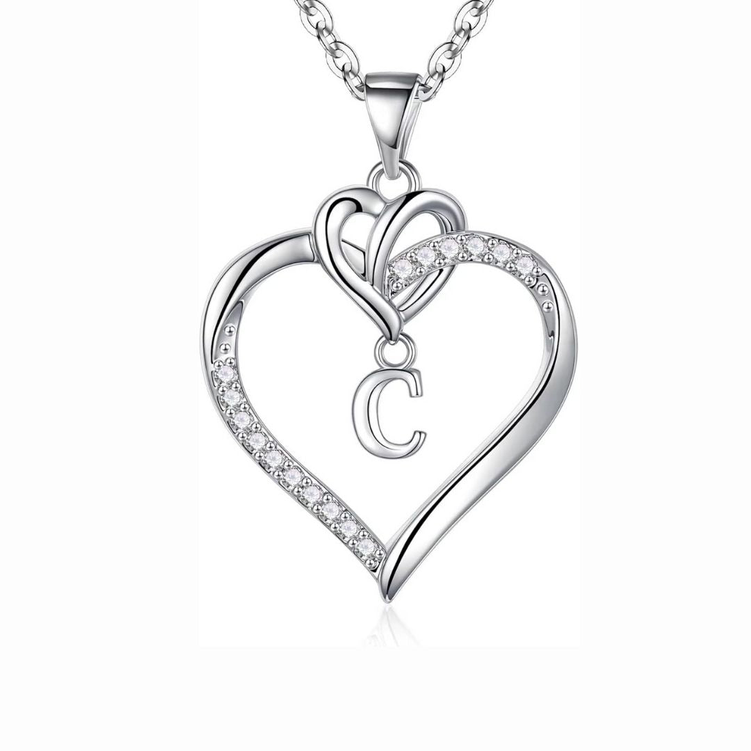 Collar de inicial con corazón - Moroveta