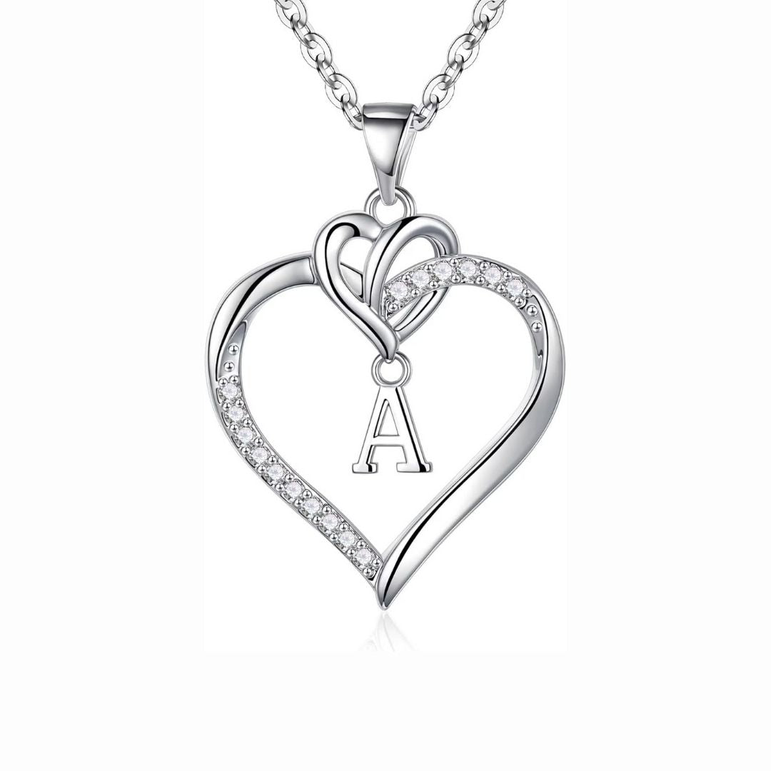Collar de inicial con corazón - Moroveta