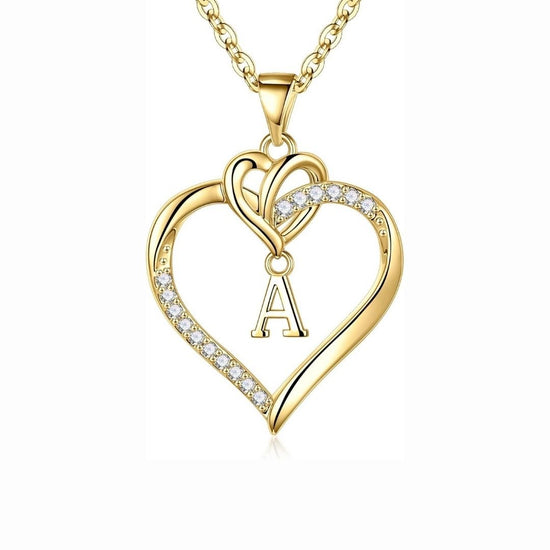 Collar de inicial con corazón - Moroveta