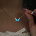 Collar de mariposa que brilla en la oscuridad - Moroveta