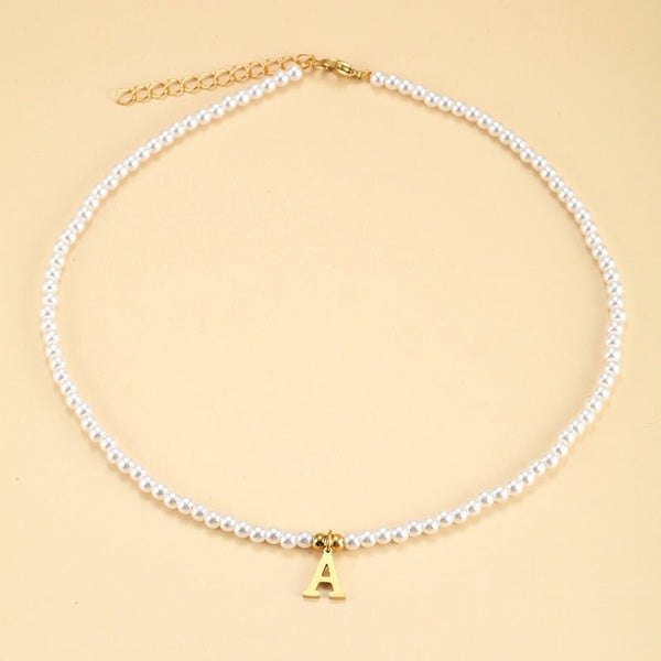 Collar de perlas con inicial - Moroveta