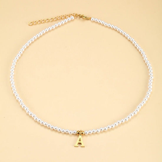 Collar de perlas con inicial - Moroveta