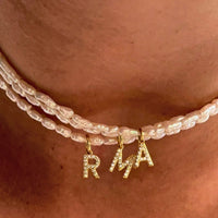 Collar de perlas con inicial personalizado (Oferta 2x1) - Moroveta