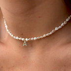 Collar de perlas con inicial personalizado (Oferta 2x1) - Moroveta