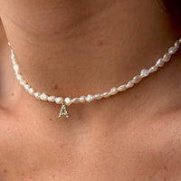 Collar de perlas con inicial personalizado (Oferta 2x1) - Moroveta