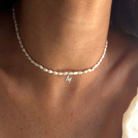 Collar de perlas con inicial personalizado (Oferta 2x1) - Moroveta
