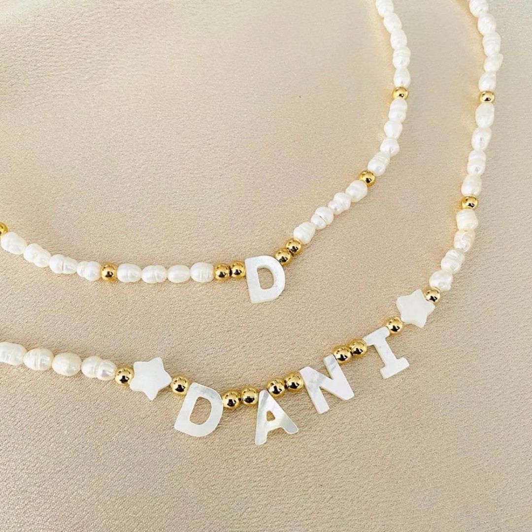 Collar de perlas con nombre - (Oferta 2x1) - Moroveta